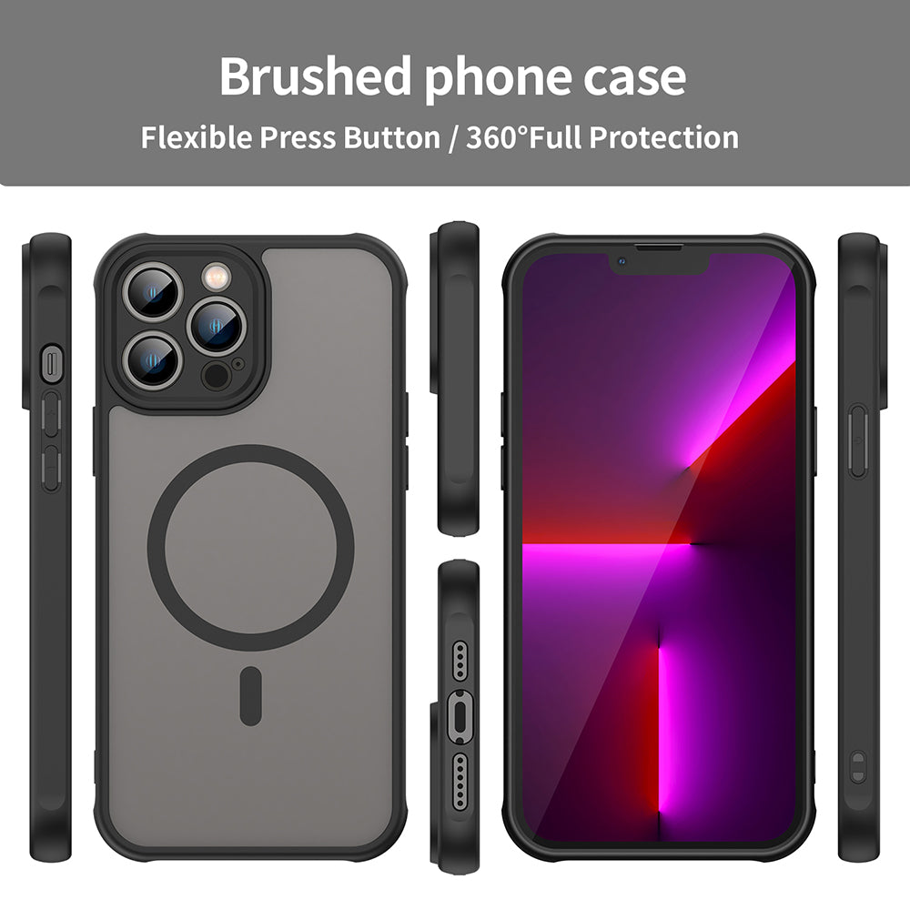 MagSafe futrola za Apple iPhone 13 Pro, Techsuit, HaloFrost II, Crna