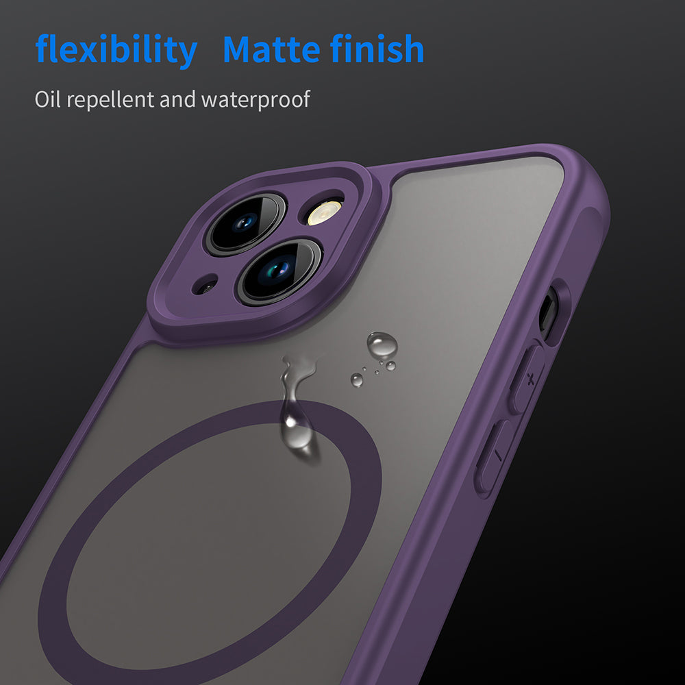 MagSafe futrola za Apple iPhone 13, Techsuit, HaloFrost II, Ljubičasta
