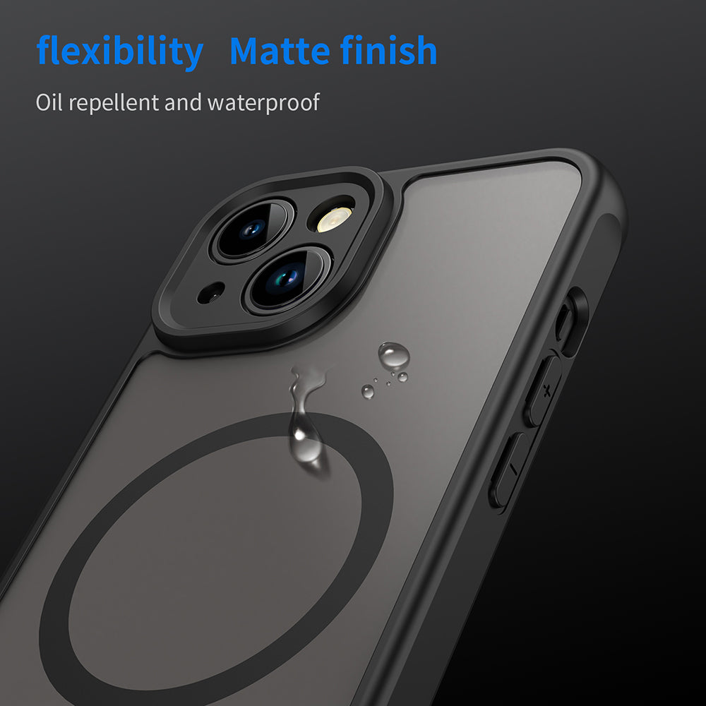 MagSafe maska za Apple iPhone 13, Techsuit, HaloFrost II, Crna