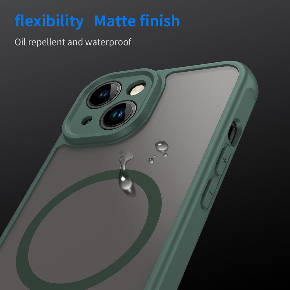 MagSafe futrola za Apple iPhone 13, Techsuit, HaloFrost II, Zelena