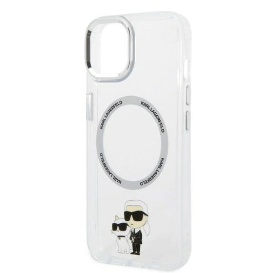 MagSafe futrola za Apple iPhone 14 Plus, Karl Lagerfeld, Ikonik Karl & Choupette, Prozirna