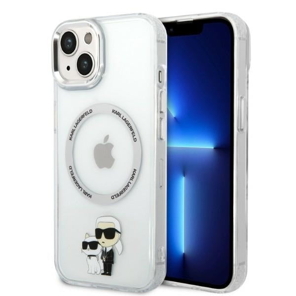 MagSafe futrola za Apple iPhone 14 Plus, Karl Lagerfeld, Ikonik Karl & Choupette, Prozirna