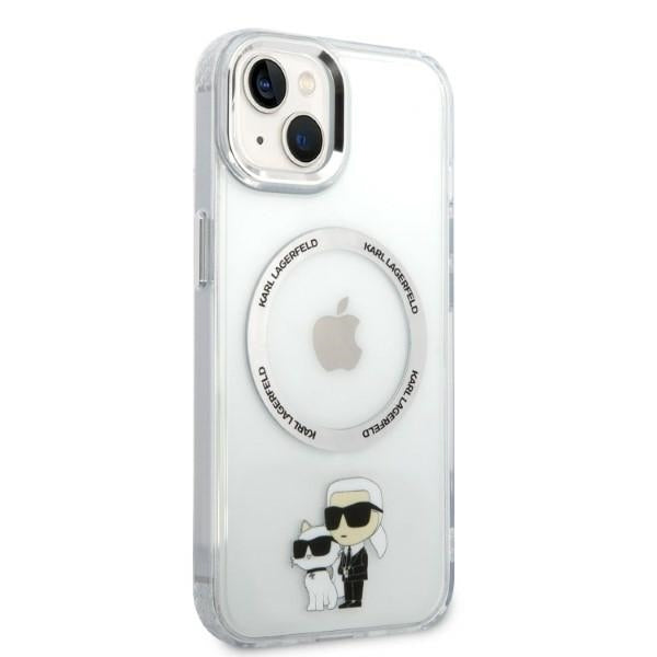 MagSafe futrola za Apple iPhone 14 Plus, Karl Lagerfeld, Ikonik Karl & Choupette, Prozirna