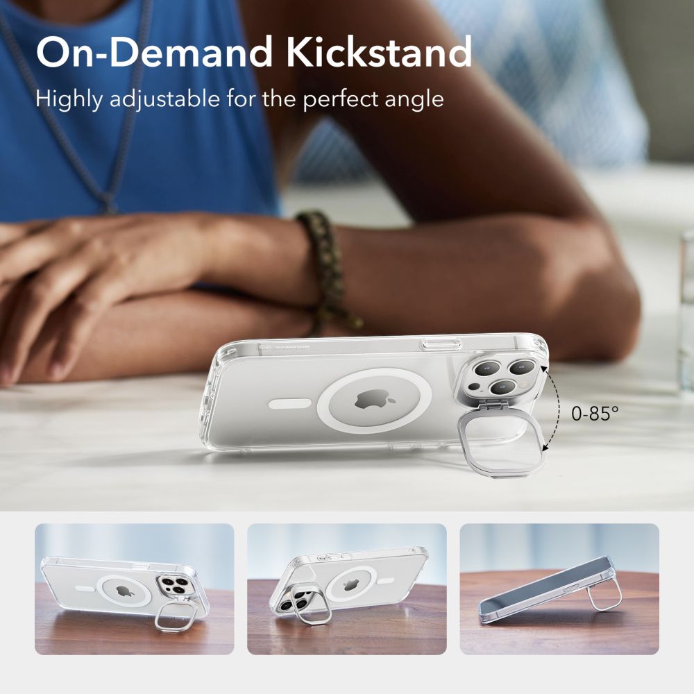 Futrola MagSafe za Apple iPhone 14 Pro, ESR, Classic Kickstand, Prozirna