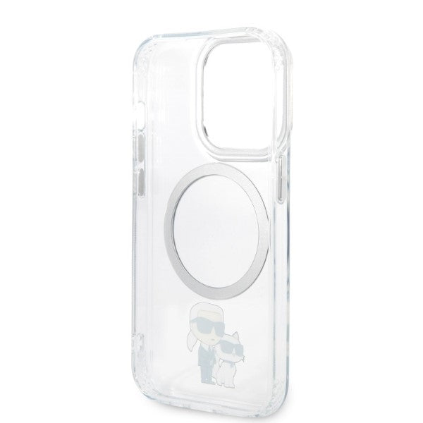MagSafe futrola za Apple iPhone 14 Pro, Karl Lagerfeld, Ikonik Karl & Choupette, Prozirna
