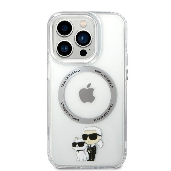 MagSafe futrola za Apple iPhone 14 Pro, Karl Lagerfeld, Ikonik Karl & Choupette, Prozirna