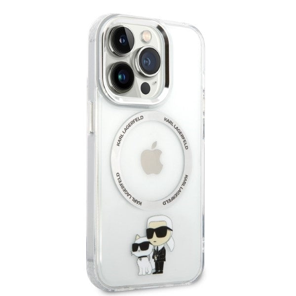 MagSafe futrola za Apple iPhone 14 Pro, Karl Lagerfeld, Ikonik Karl & Choupette, Prozirna