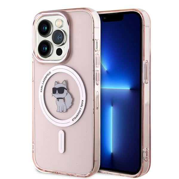 Futrola MagSafe za Apple iPhone 14 Pro, Karl Lagerfeld, IML Choupette, Roza