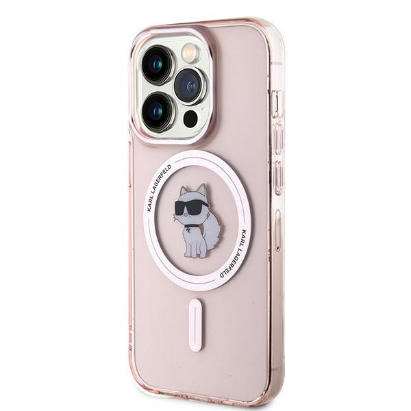 Futrola MagSafe za Apple iPhone 14 Pro Max, Karl Lagerfeld, IML Choupette, Roza