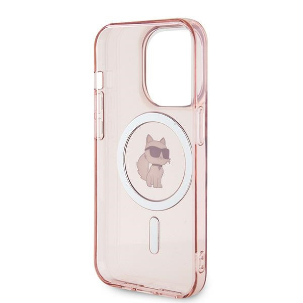 Futrola MagSafe za Apple iPhone 14 Pro Max, Karl Lagerfeld, IML Choupette, Roza
