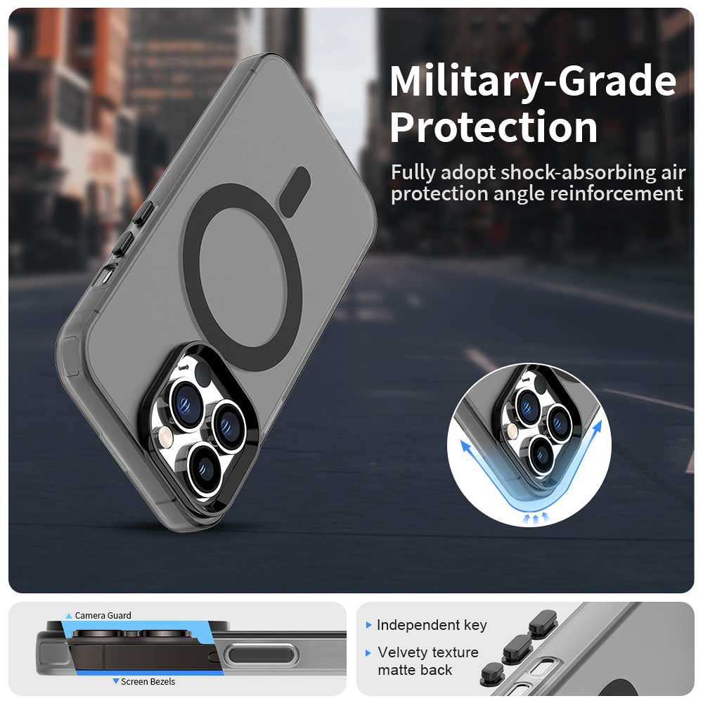 MagSafe futrola za Apple iPhone 14 Pro, Techsuit, CandyCase, Crna