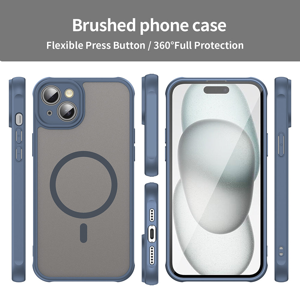 MagSafe futrola za Apple iPhone 14, Techsuit, HaloFrost II, Tamnoplava