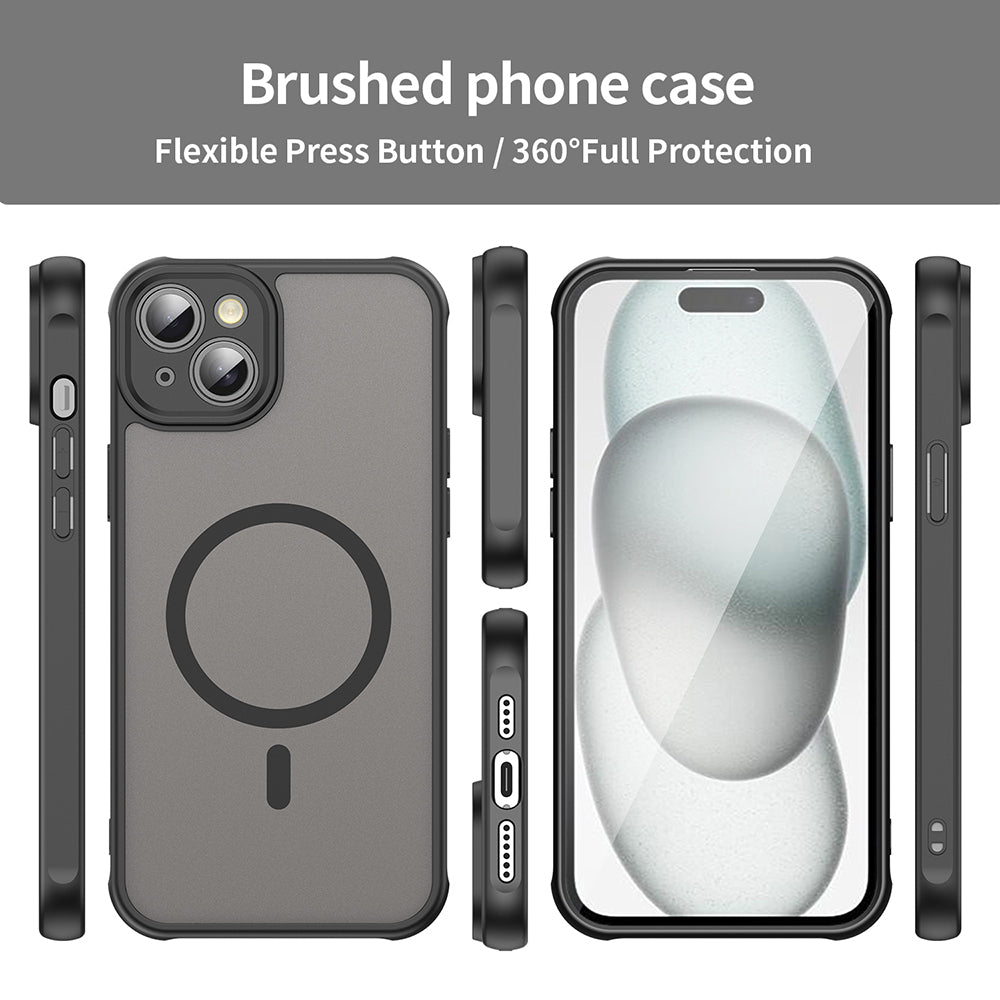 MagSafe futrola za Apple iPhone 14, Techsuit, HaloFrost II, Crna