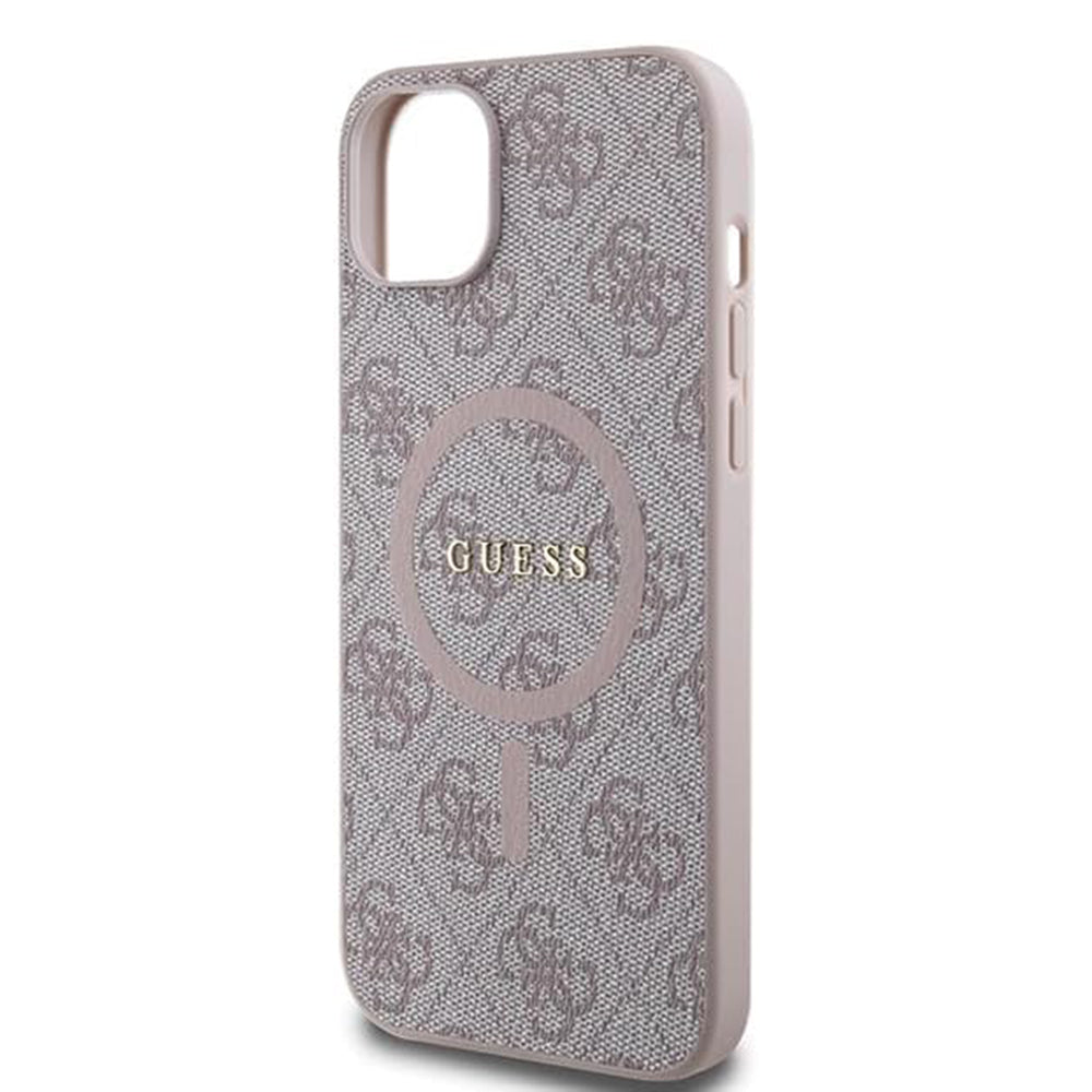 MagSafe futrola za Apple iPhone 15, Guess, 4G kolekcija, Roza