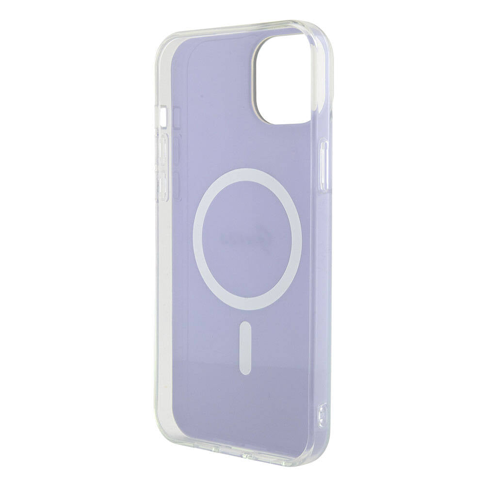 Futrola MagSafe za Apple iPhone 15, Guess, IML Iridescent, Ljubičasta