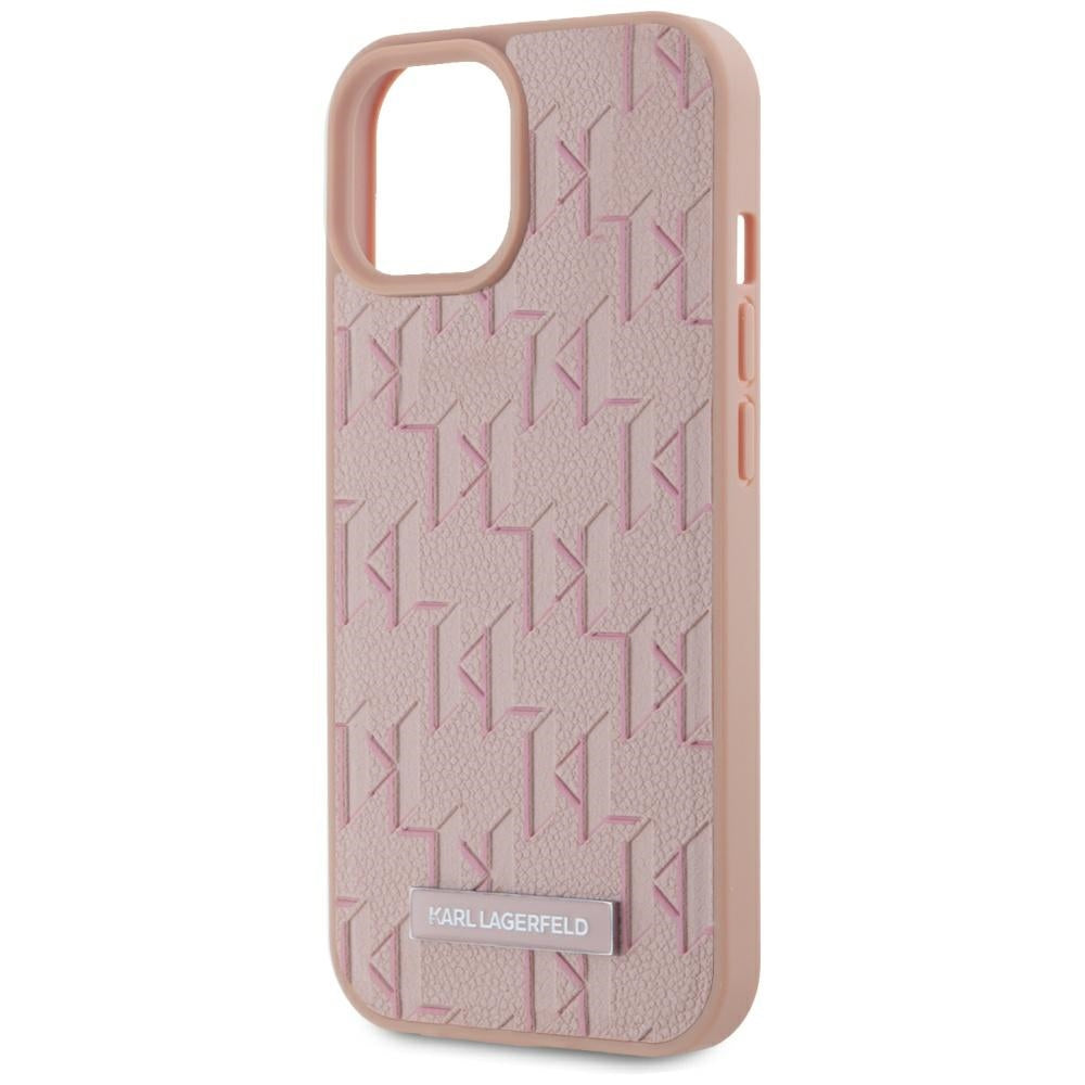 Futrola MagSafe za Apple iPhone 15, Karl Lagerfeld, Hot Stamp, Roza