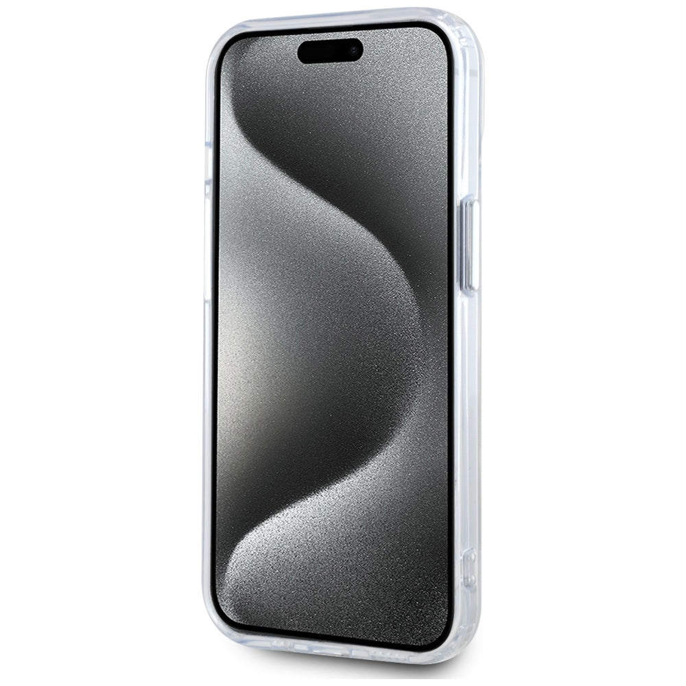 Futrola MagSafe za Apple iPhone 15, Karl Lagerfeld, IML Metal Karl's Head, Bijela