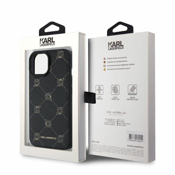 MagSafe futrola za Apple iPhone 15, Karl Lagerfeld, Karl's Head, Crna