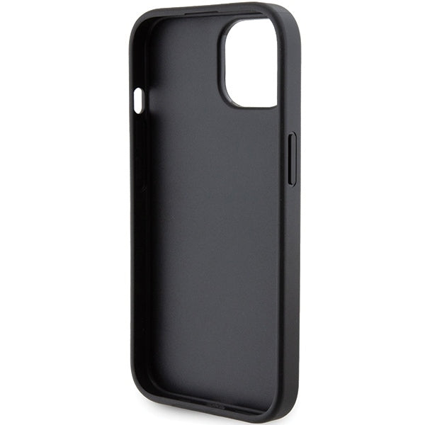 MagSafe futrola za Apple iPhone 15, Karl Lagerfeld, Saffiano Gripstand Karl & Choupette, Crna