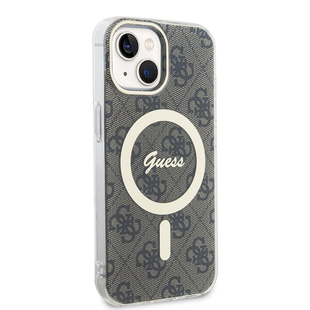 Futrola MagSafe za Apple iPhone 15 Plus, Guess, IML 4G, Smeđa