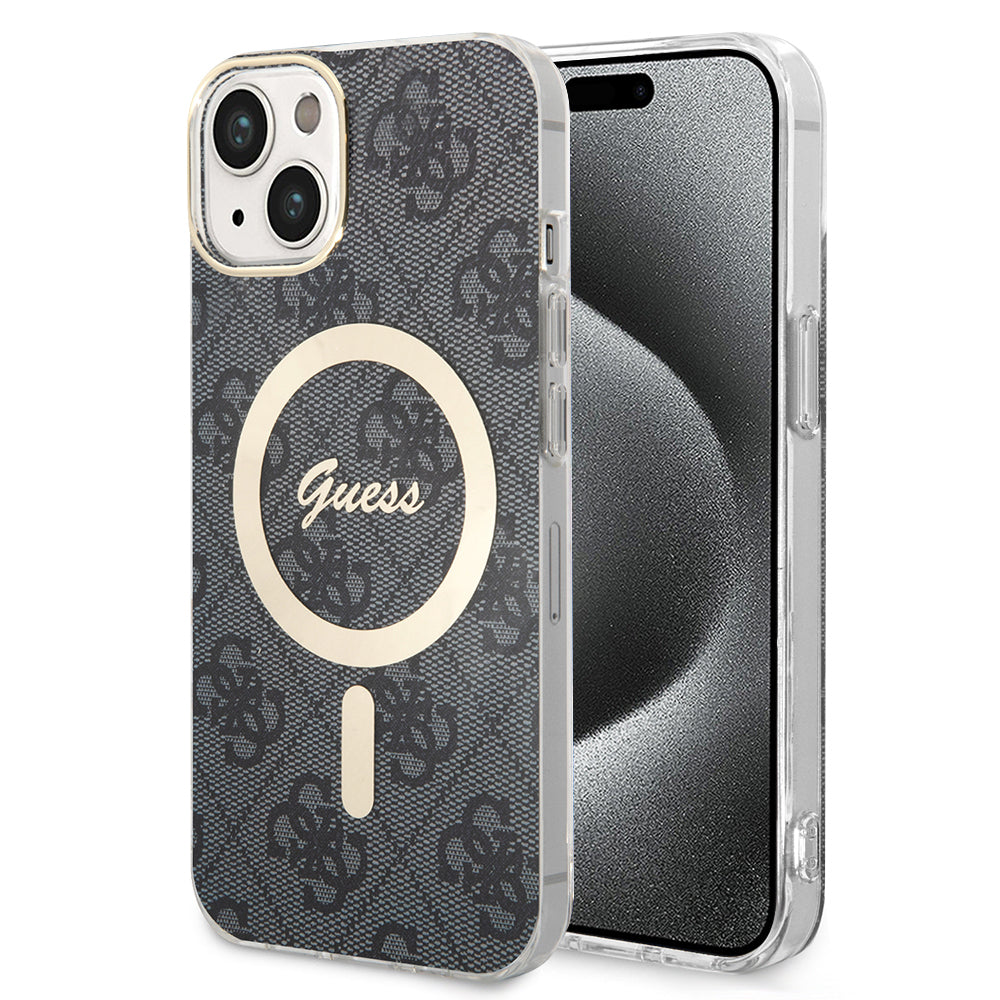MagSafe futrola za Apple iPhone 15 Plus, Guess, IML 4G, Crna