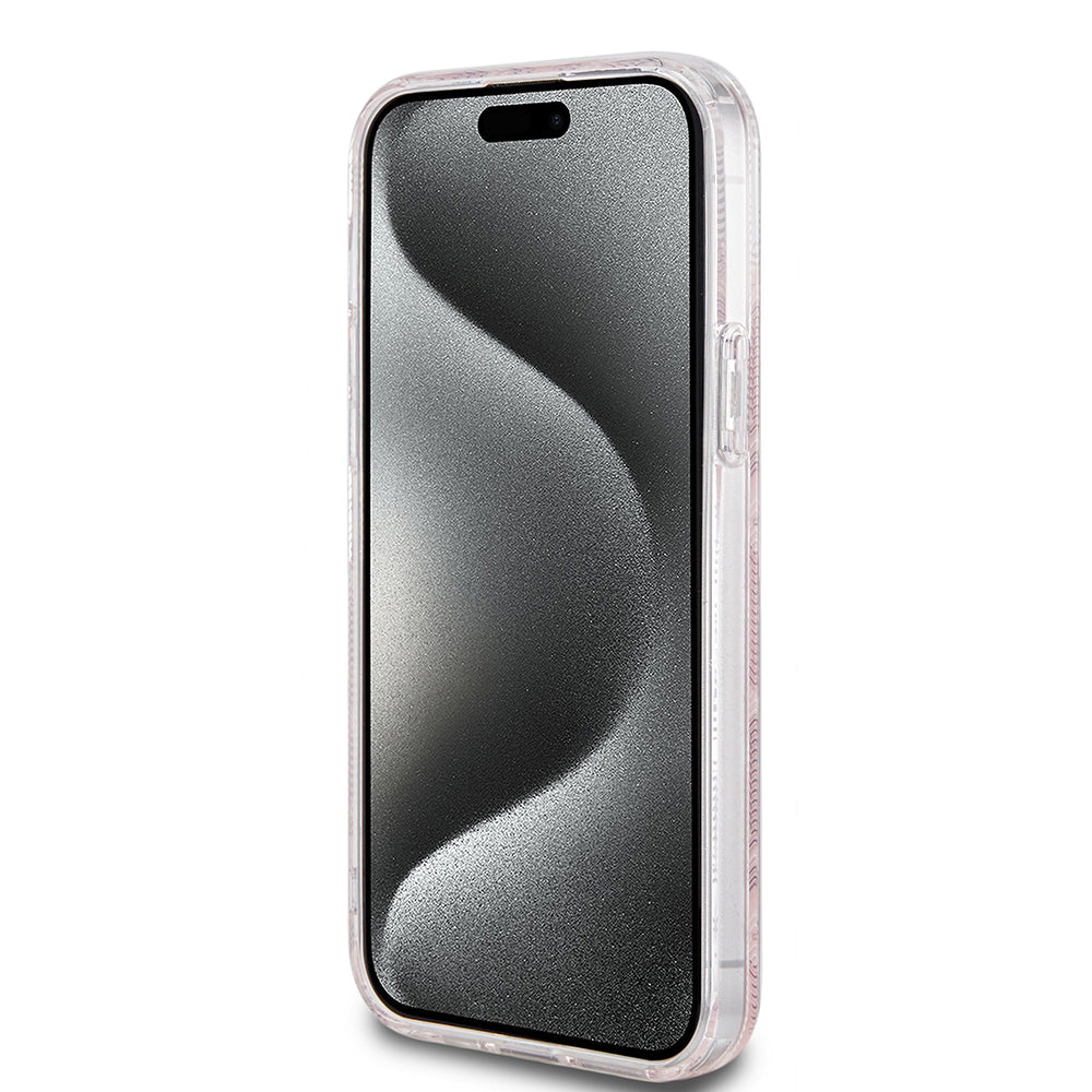 MagSafe futrola za Apple iPhone 15 Plus, Guess, IML Gcube, Roza