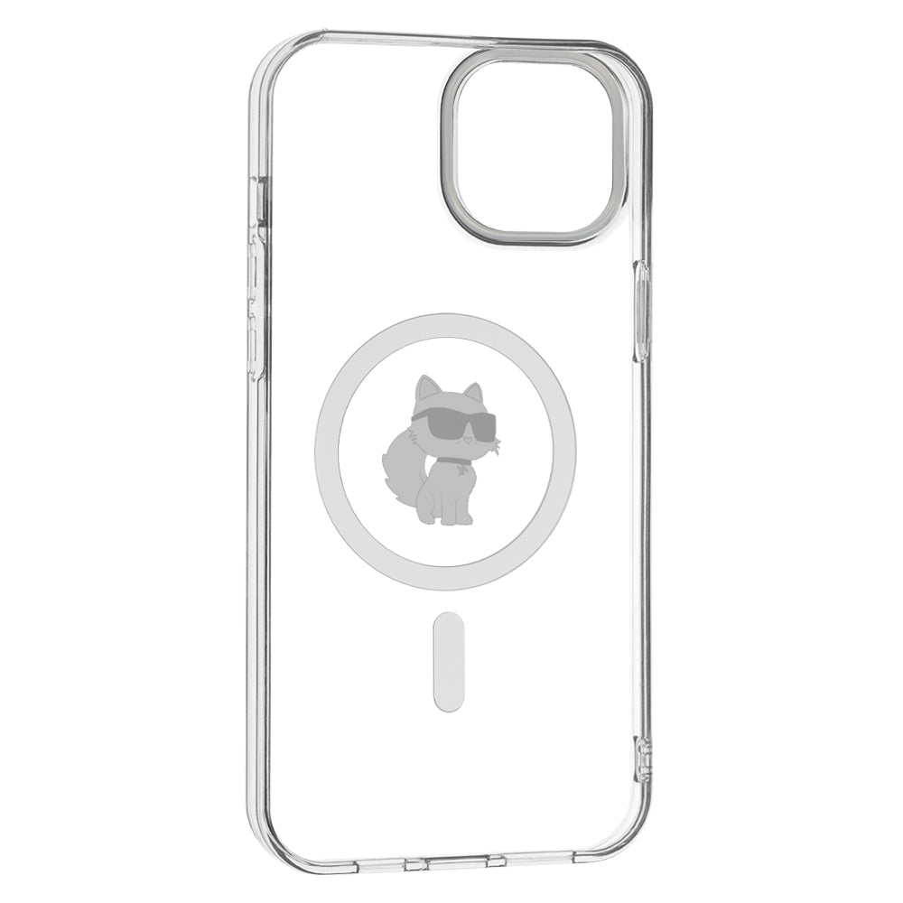 Futrola MagSafe za Apple iPhone 15 Plus / 14 Plus, Karl Lagerfeld, IML Choupette, Prozirna