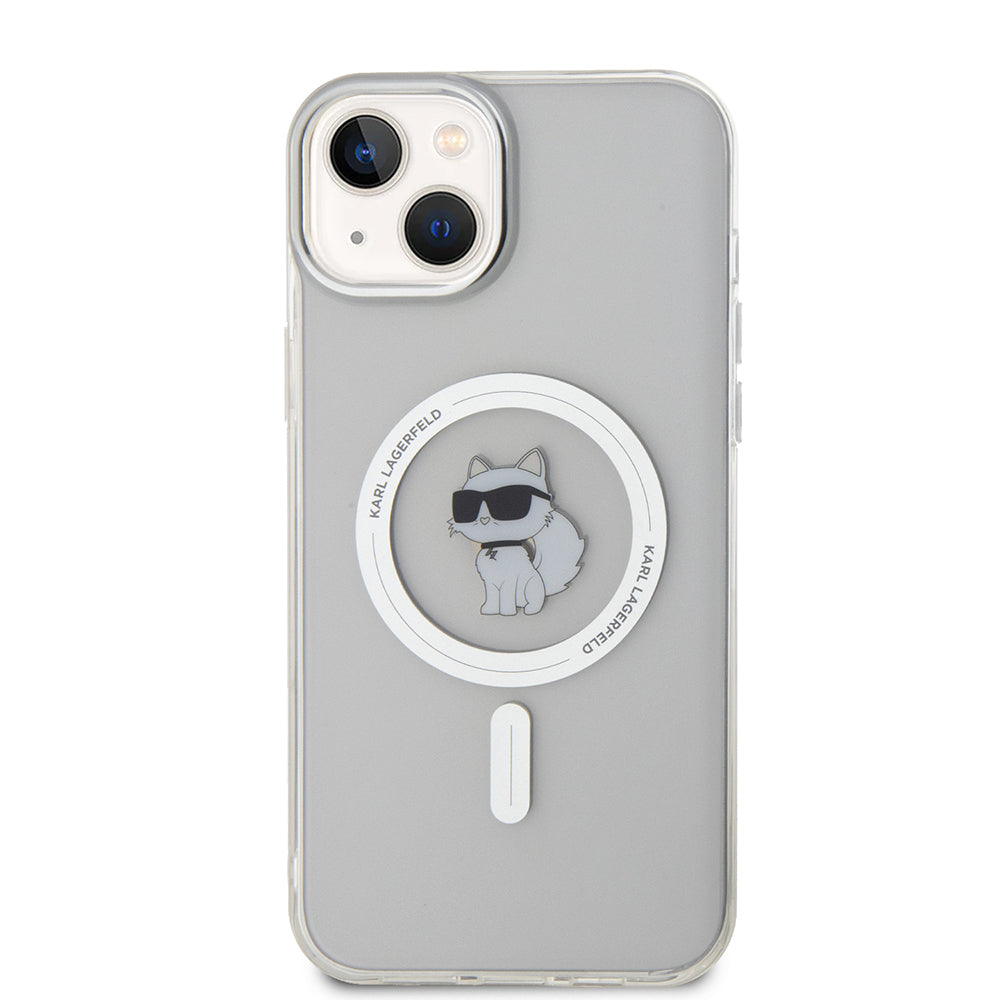 Futrola MagSafe za Apple iPhone 15 Plus / 14 Plus, Karl Lagerfeld, IML Choupette, Prozirna