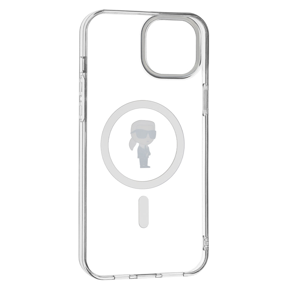 Futrola MagSafe za Apple iPhone 15 Plus, Karl Lagerfeld, IML Ikonik Karl, Prozirna