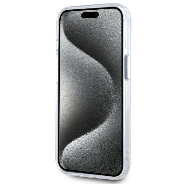Husa MagSafe za Apple iPhone 15 Plus, Karl Lagerfeld, IML Metal Choupette's Head, Bijela