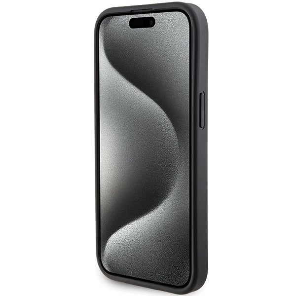 MagSafe futrola za Apple iPhone 15 Plus, Karl Lagerfeld, Saffiano Gripstand Choupette, Crna