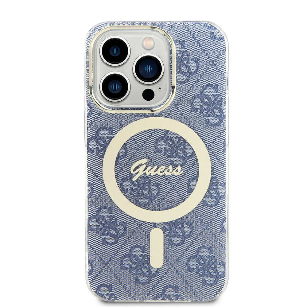 MagSafe futrola za Apple iPhone 15 Pro, Guess, IML 4G, Plava