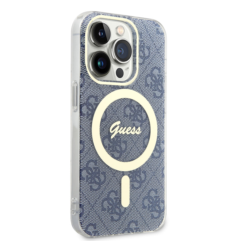 MagSafe futrola za Apple iPhone 15 Pro, Guess, IML 4G, Plava