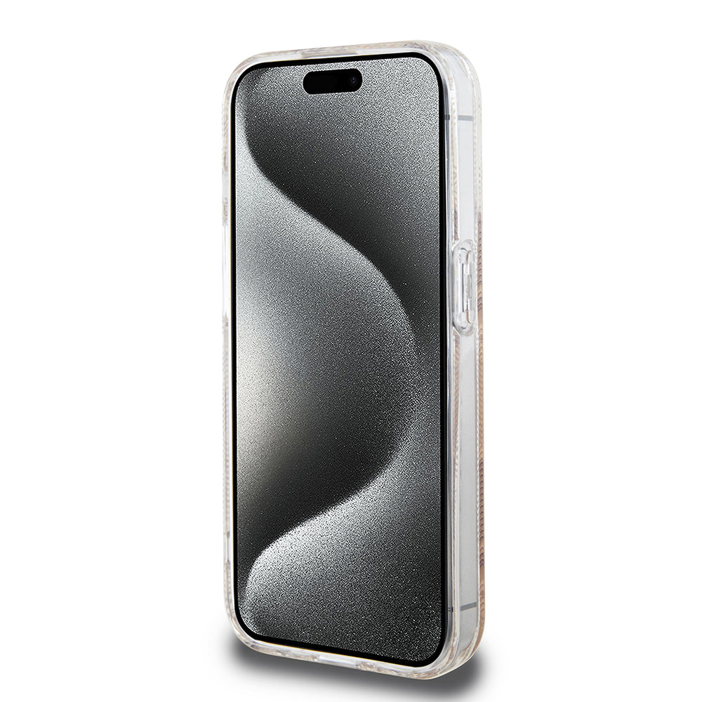 Futrola MagSafe za Apple iPhone 15 Pro, Guess, IML Gcube, Smeđa