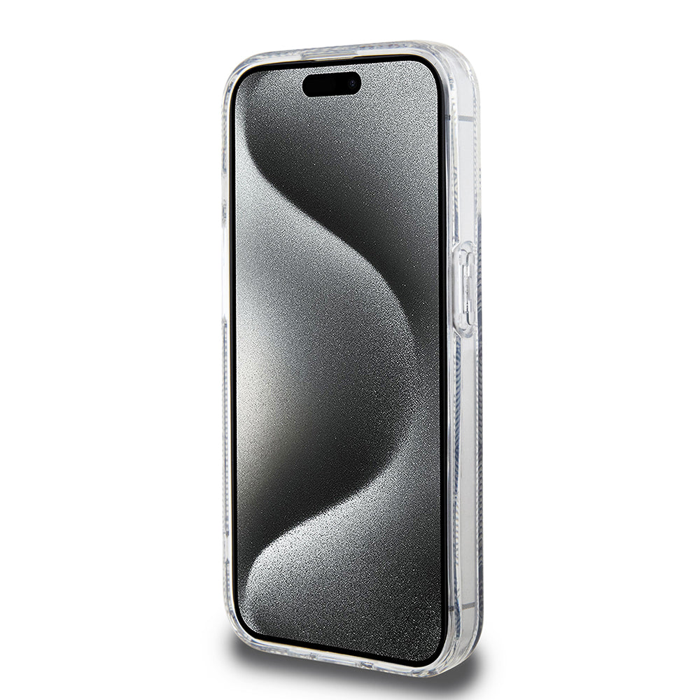 MagSafe futrola za Apple iPhone 15 Pro, Guess, IML Gcube, Crna