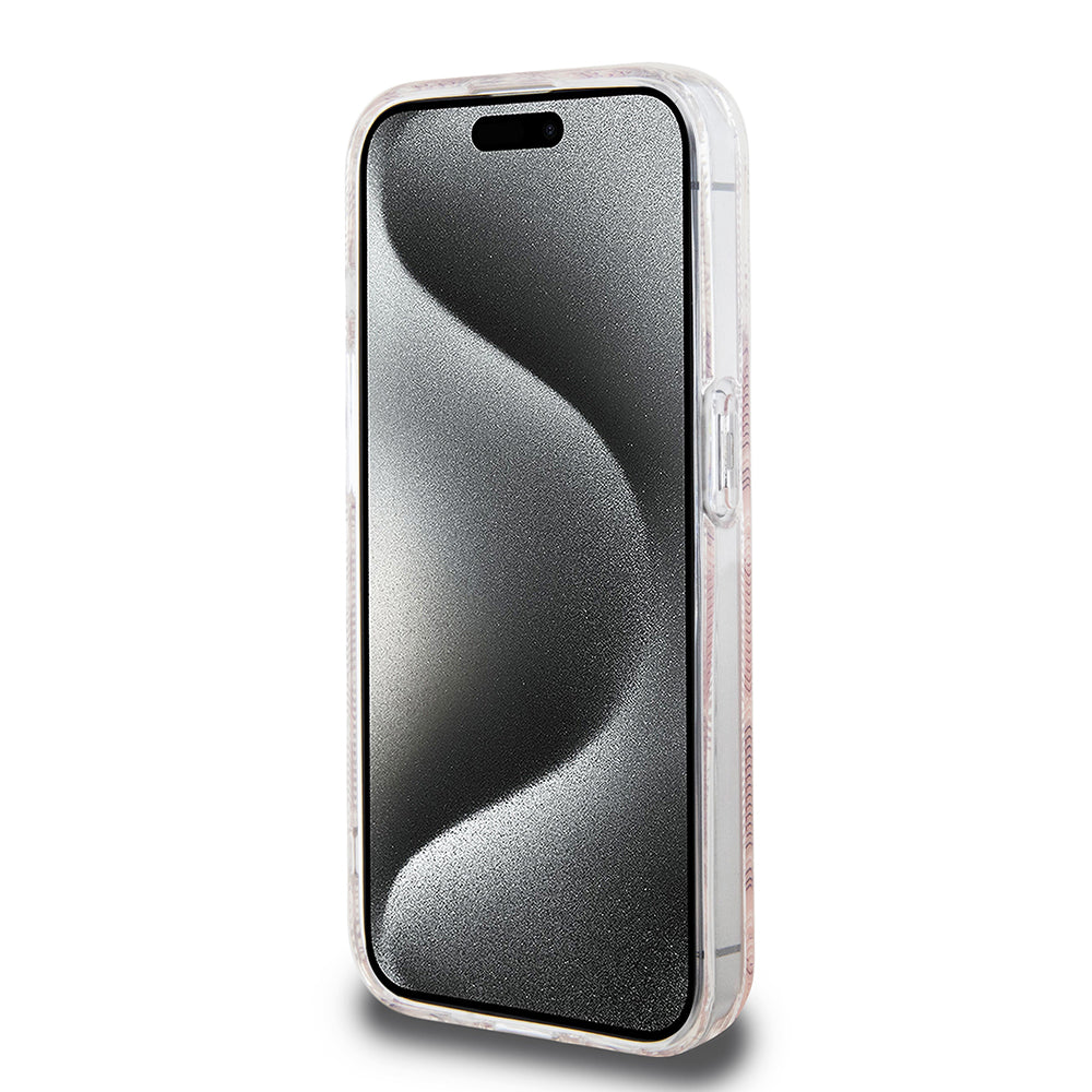 MagSafe futrola za Apple iPhone 15 Pro, Guess, IML Gcube, Roza