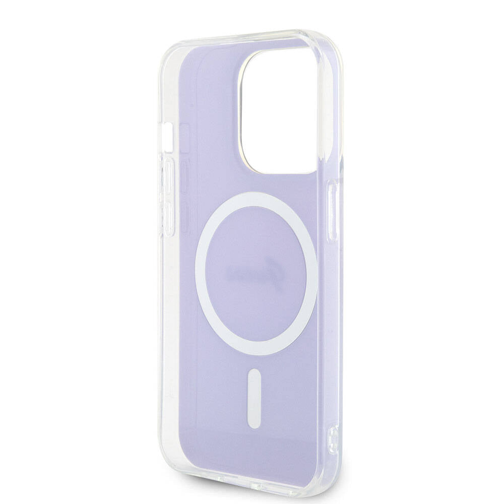 MagSafe futrola za Apple iPhone 15 Pro, Guess, IML Iridescent, Ljubičasta