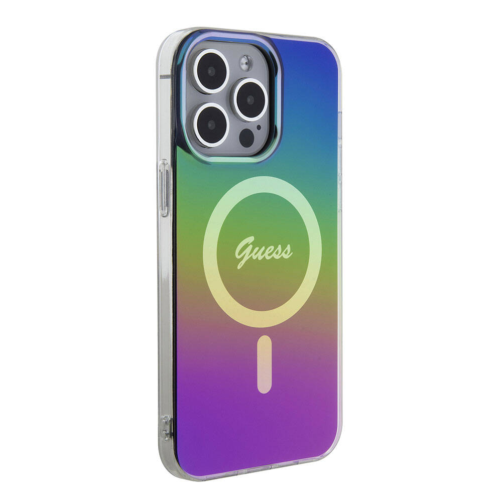 MagSafe futrola za Apple iPhone 15 Pro, Guess, IML Iridescent, Višebojna