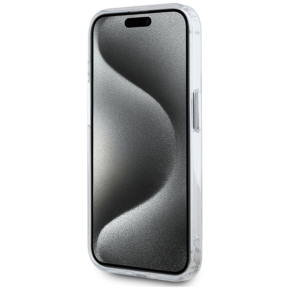 Futrola MagSafe za Apple iPhone 15 Pro, Karl Lagerfeld, IML Metal Karl's Head, Bijela
