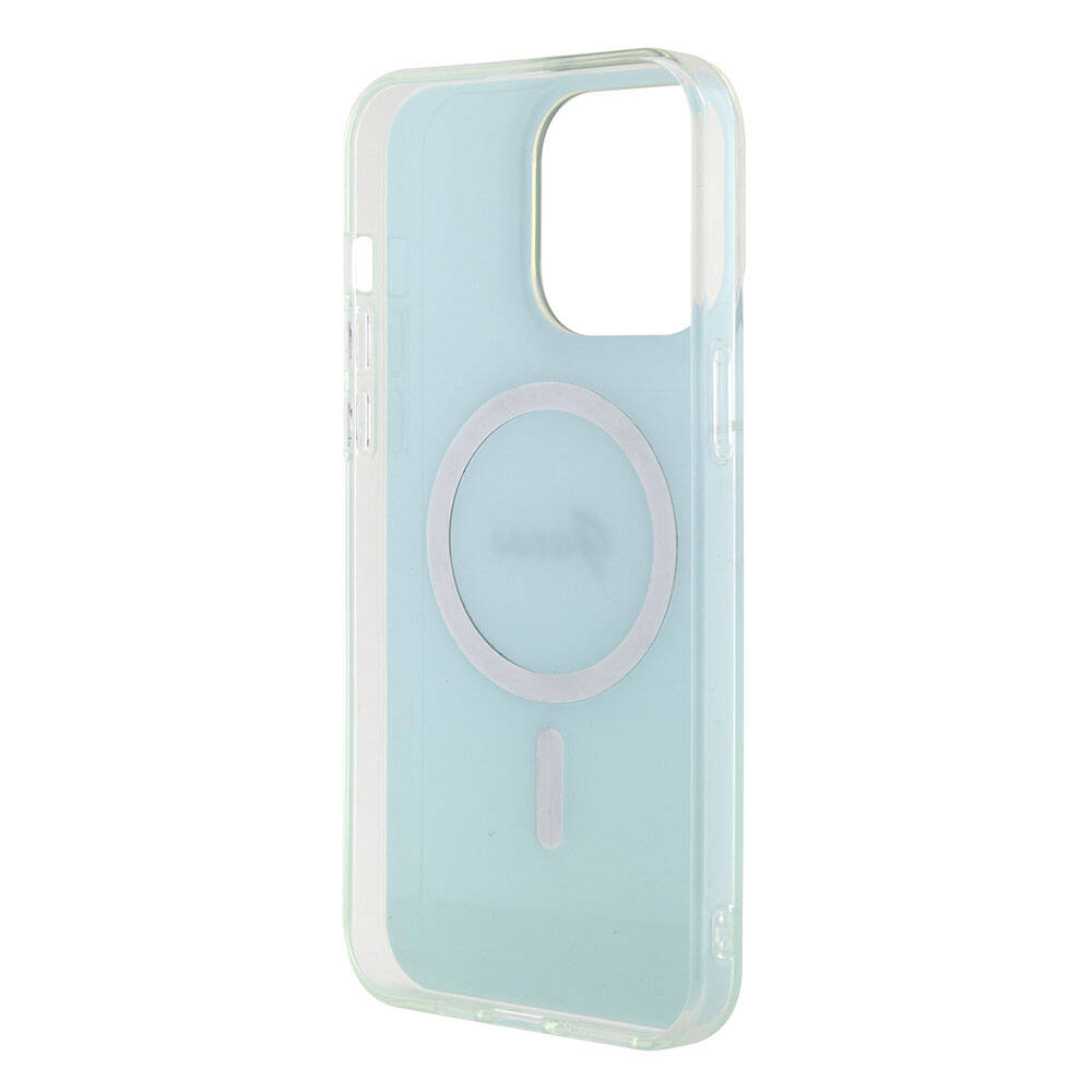 Futrola MagSafe za Apple iPhone 15 Pro Max, Guess, IML Iridescent, Tirkizna