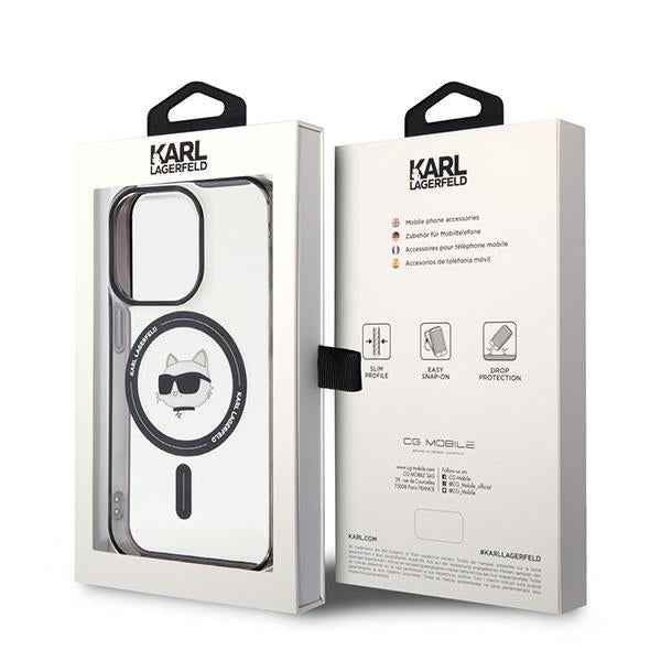 MagSafe futrola za Apple iPhone 15 Pro Max, Karl Lagerfeld, IML Choupette's Head, Prozirna