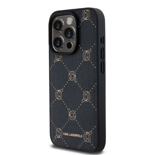 MagSafe futrola za Apple iPhone 15 Pro Max, Karl Lagerfeld, Karl's Head, Crna