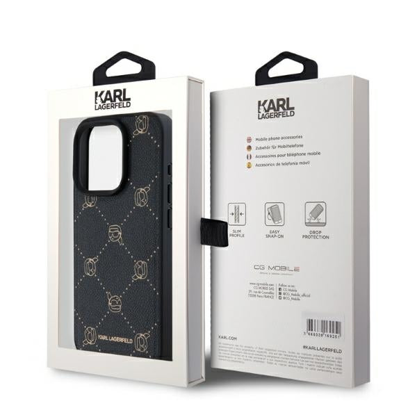 MagSafe futrola za Apple iPhone 15 Pro Max, Karl Lagerfeld, Karl's Head, Crna