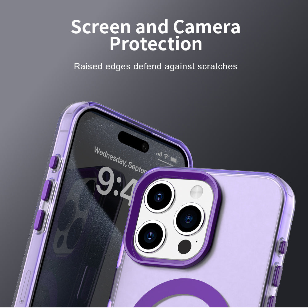 MagSafe futrola za Apple iPhone 15 Pro Max, Techsuit, CandyCase, Ljubičasta