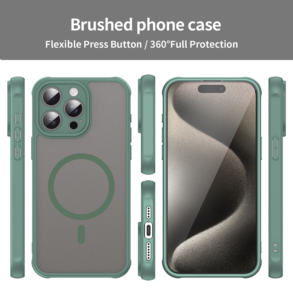 MagSafe futrola za Apple iPhone 15 Pro Max, Techsuit, HaloFrost II, Zelena
