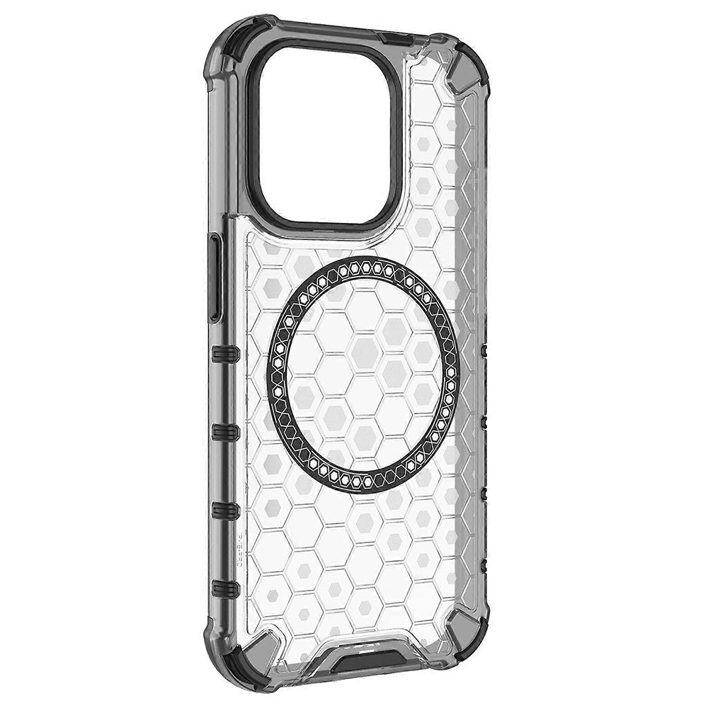 MagSafe futrola za Apple iPhone 15 Pro Max, Techsuit, HoneyComb Shield, Bijela