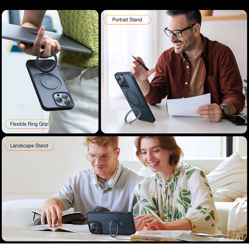 MagSafe futrola za Apple iPhone 15 Pro Max, Torras, Ostand, Crna