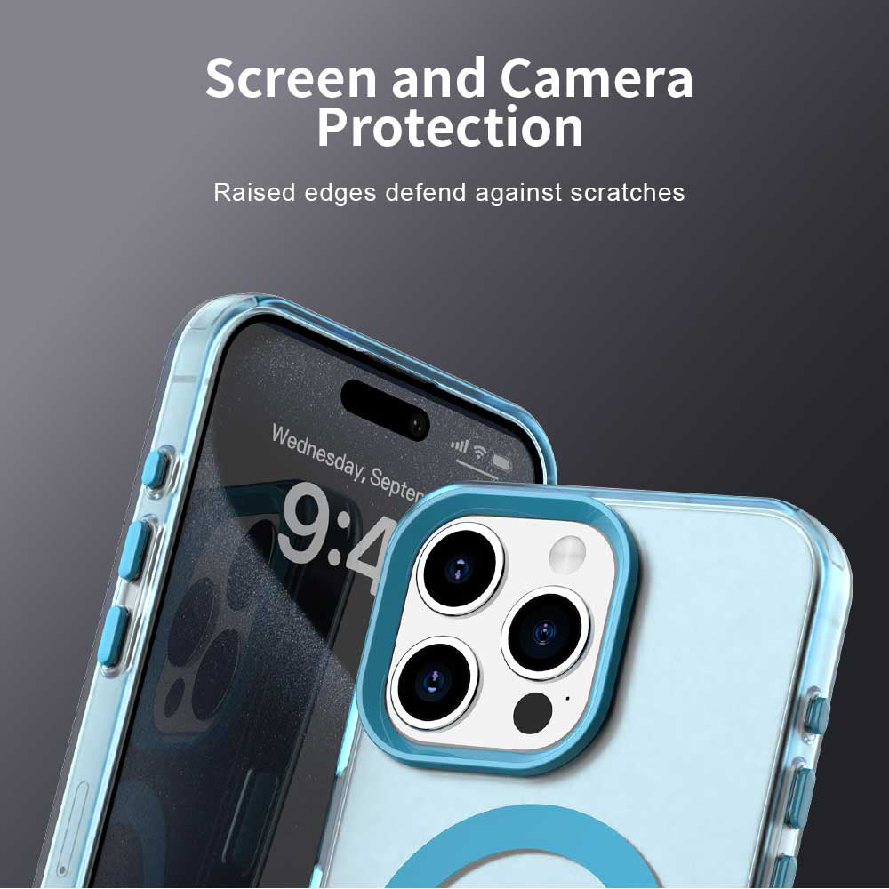 MagSafe futrola za Apple iPhone 15 Pro, Techsuit, CandyCase, Plava