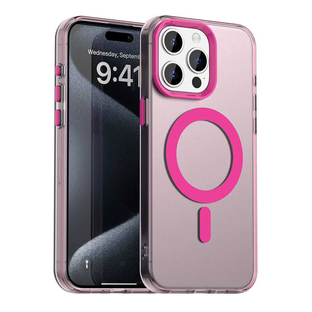 MagSafe futrola za Apple iPhone 15 Pro, Techsuit, CandyCase, Roza