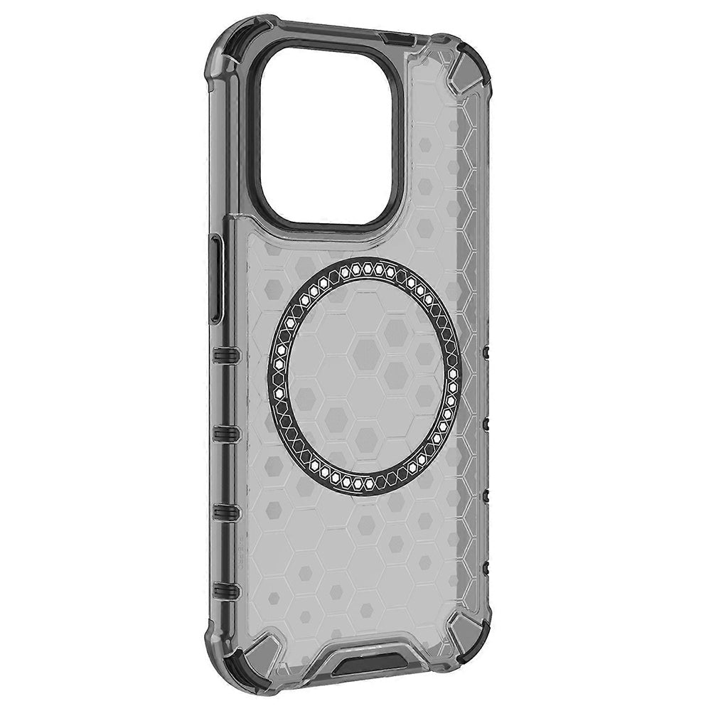 MagSafe futrola za Apple iPhone 15 Pro, Techsuit, HoneyComb Shield, Crna